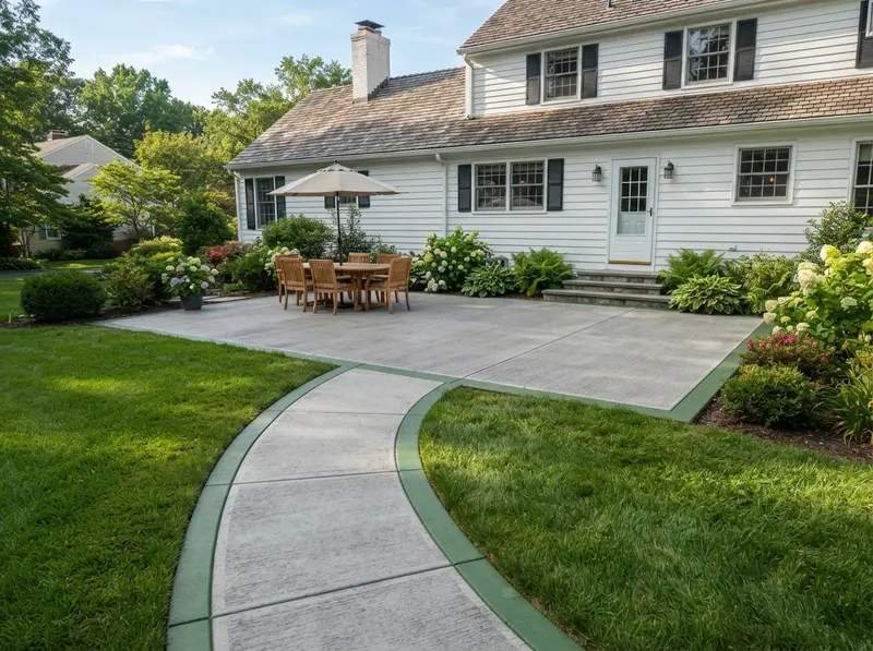New concrete patio in West Deptford NJ