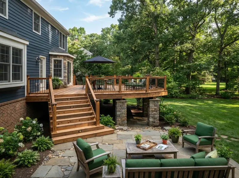 Durable custom deck installation in West Deptford