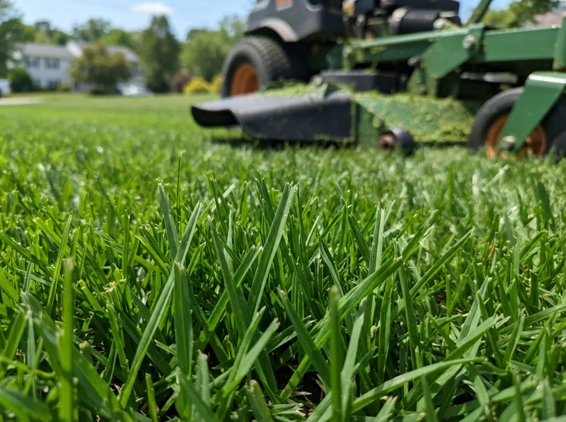 Proper lawn mowing height prevents weeds