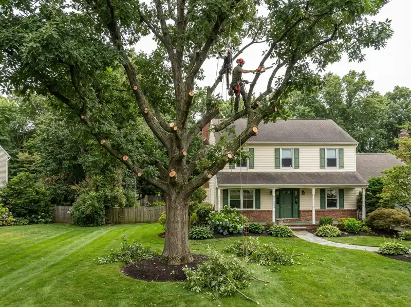Professional tree trimming and pruning service