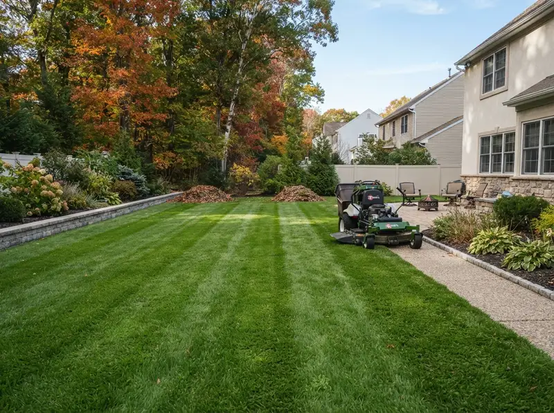 Cleaned suburban yard in West Deptford